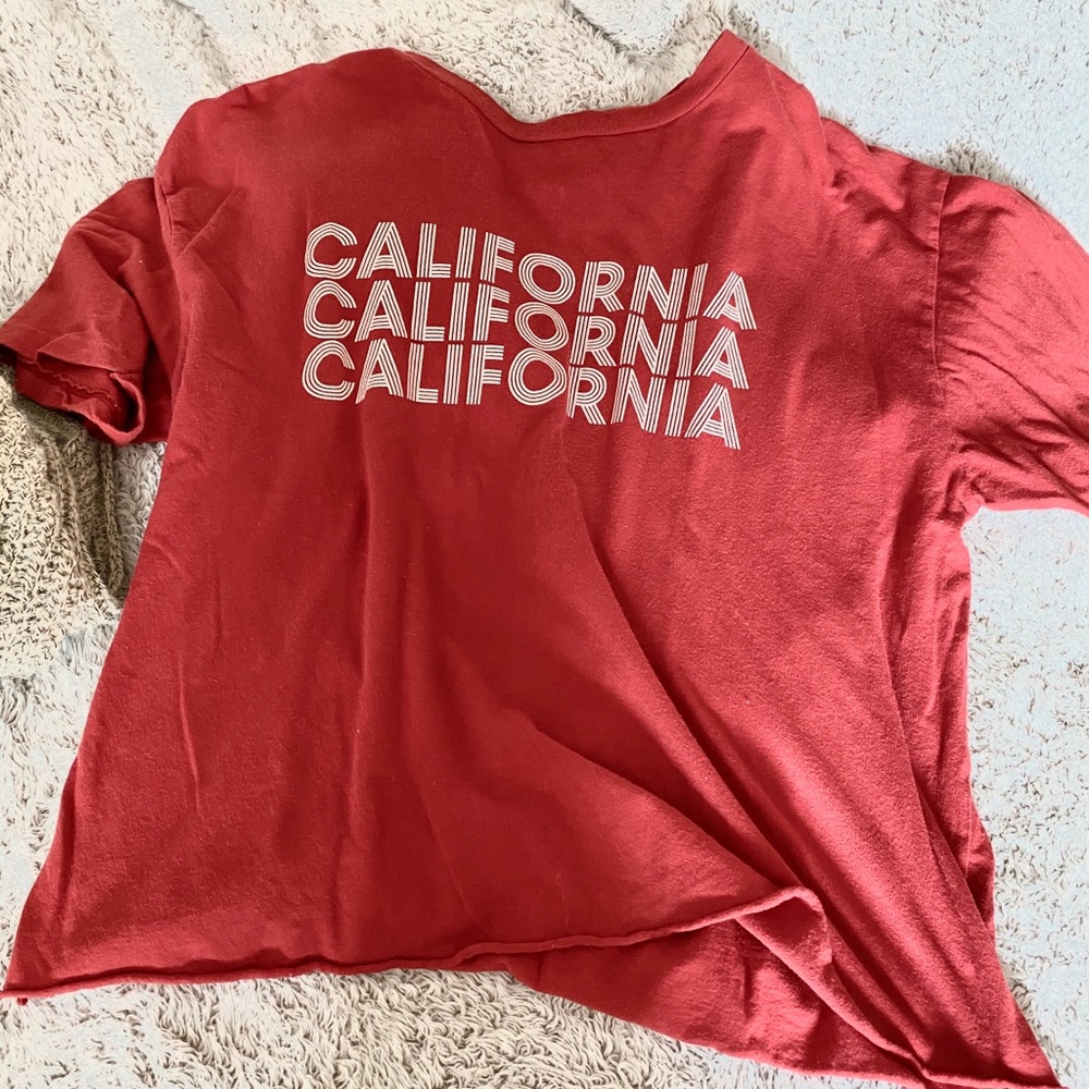 Red California Brandy Melville shirt